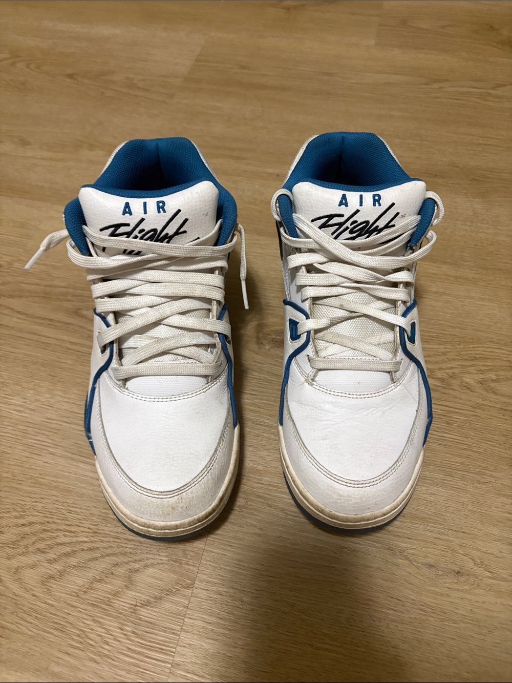 Nike Air Flight Men's White and Blue Sneakers